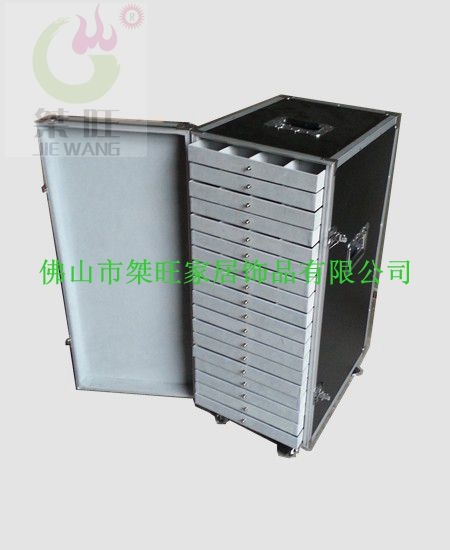 多层托盘珠宝玉器拉杆收纳箱