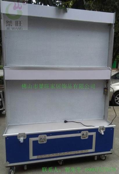 带灯可移动折叠产品展箱展示柜